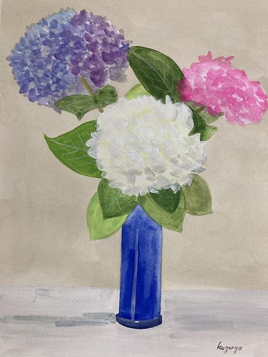 ガッシュで描く　花の水彩画教室